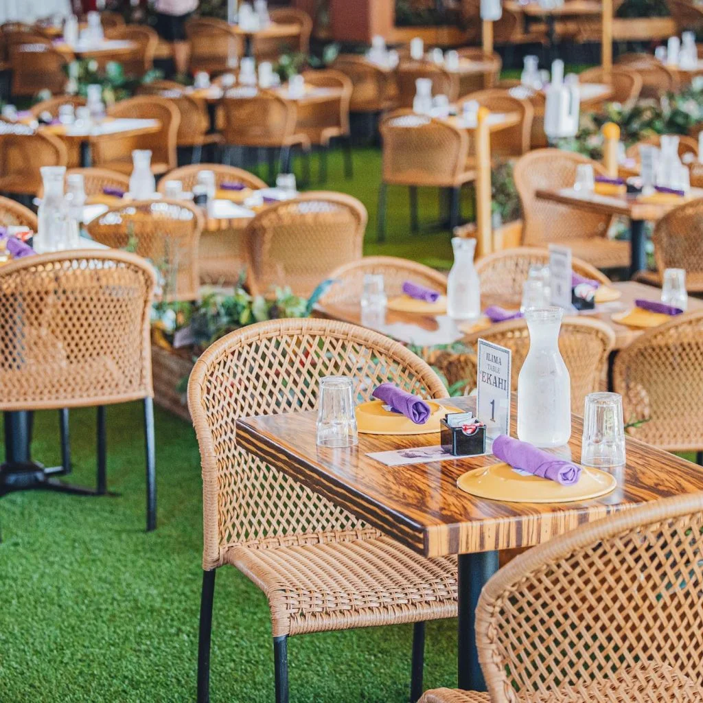 Seating at the Aliʻi Luau at Hale ʻOhana.