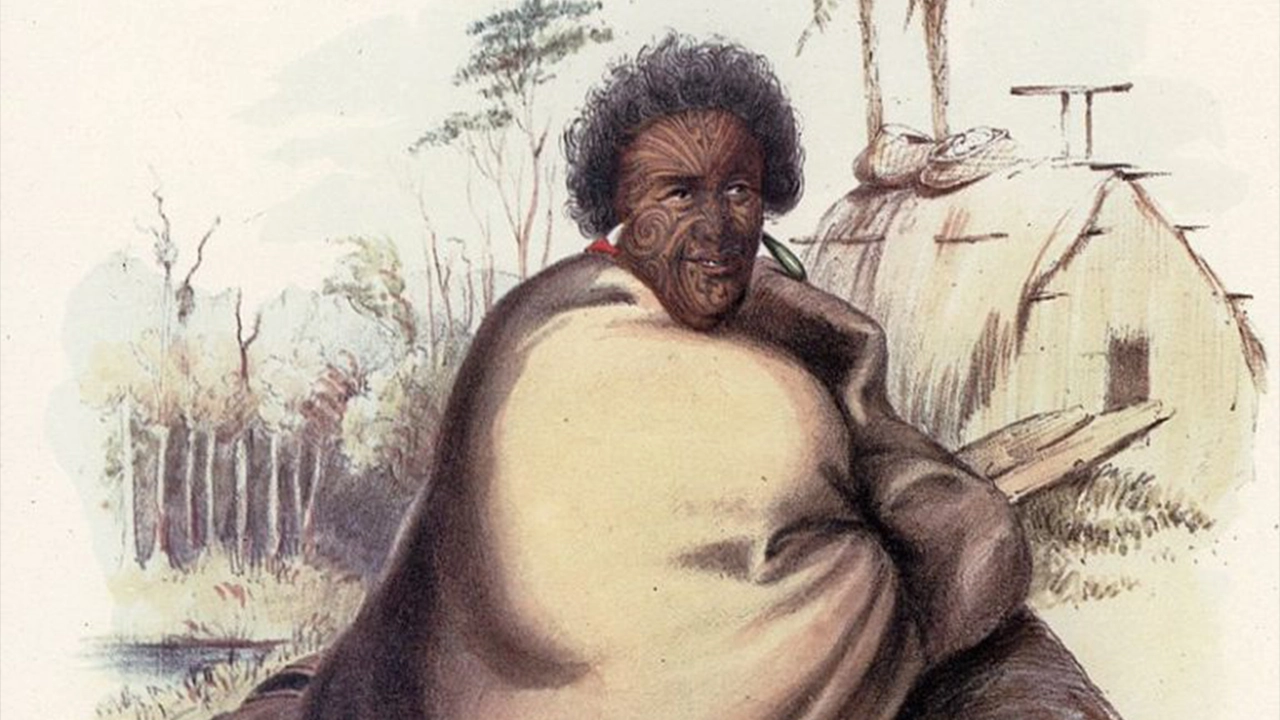 Illustration of King Pōtatau Te Wherowhero.
