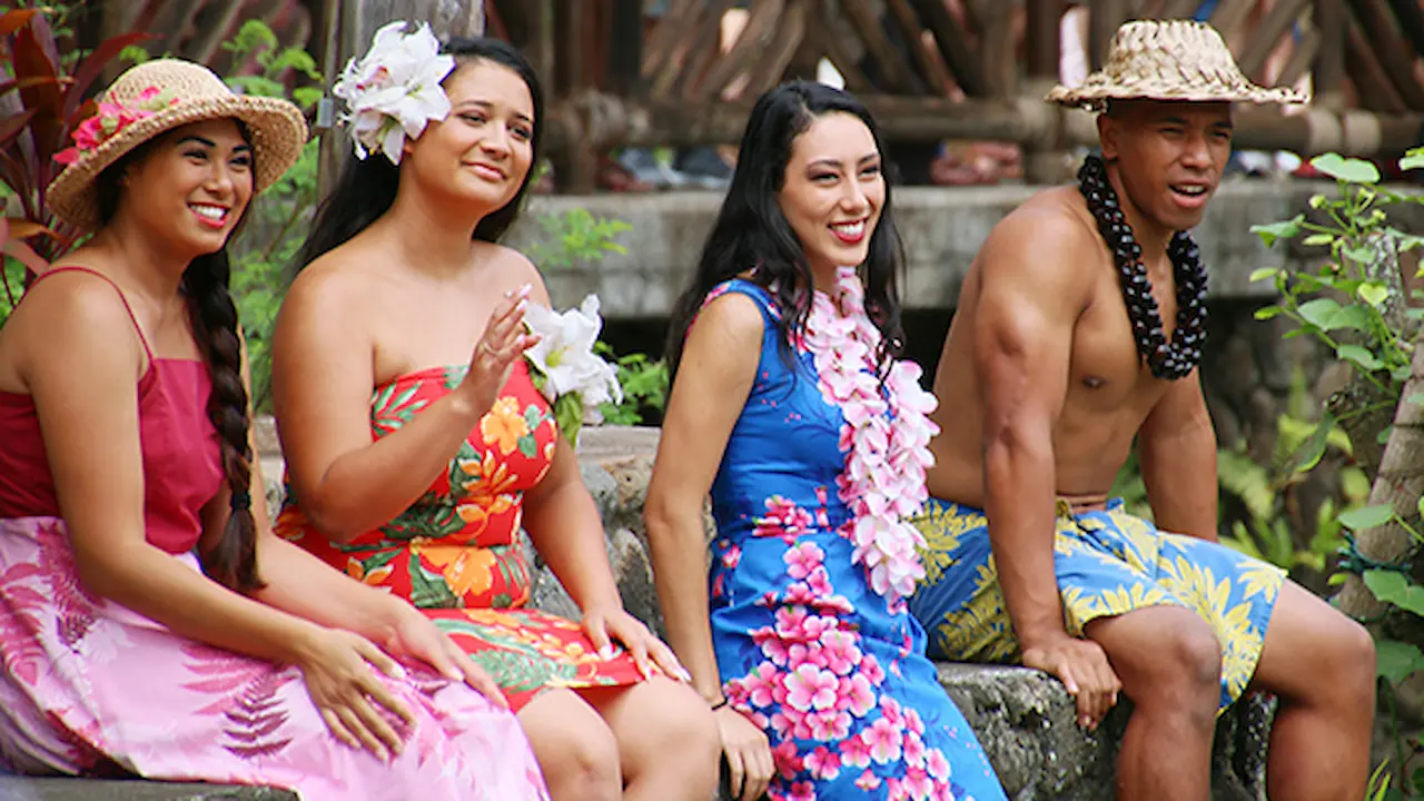 Lāʻie Hukilau performers portrayed during the Polynesian Cultural Center's new Huki production.