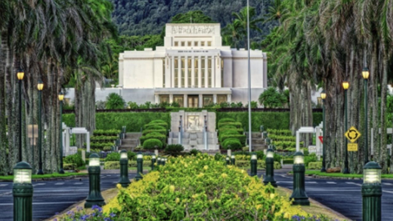 Picture of La&rsquo;ie Temple Hawaii. Photo courtesy of the Church of Jesus Christ of Latter-day Saints