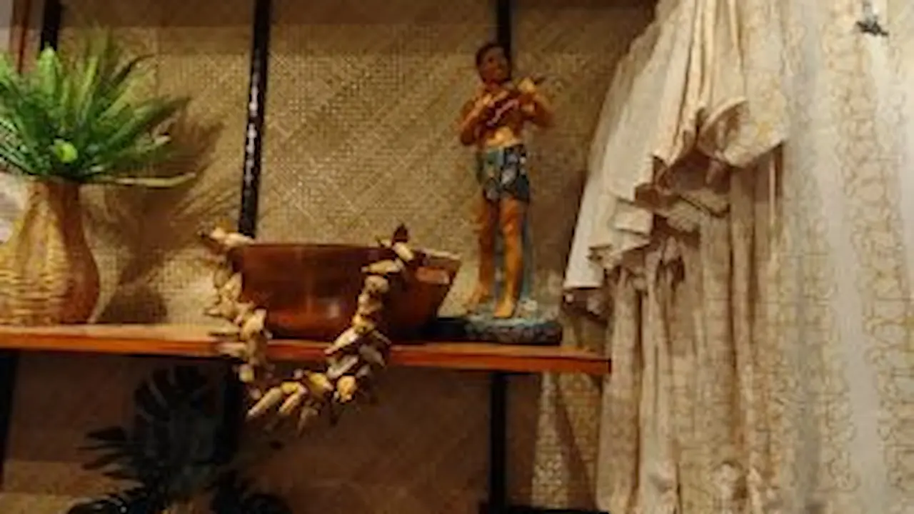 Souvenir merchandise and apparel.